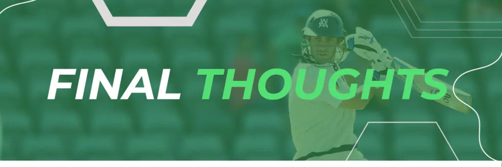 Final Thoughts