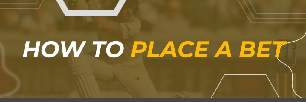 How to place a bet