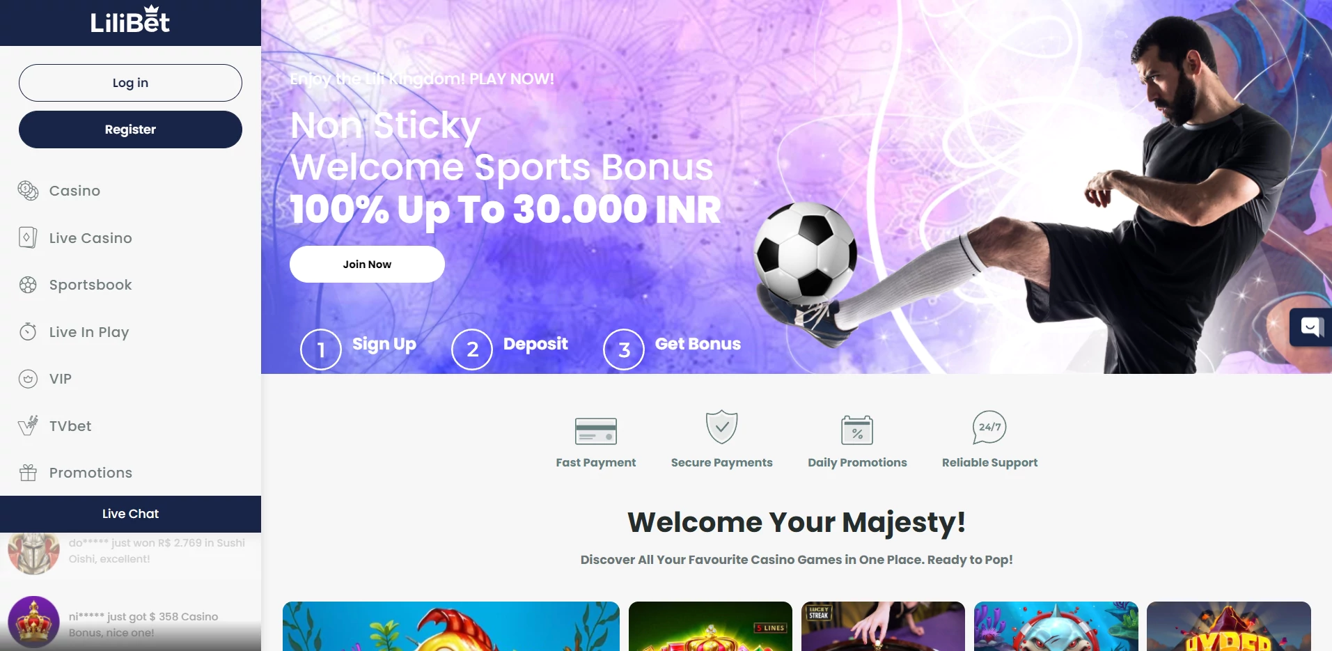 Lilibet homepage