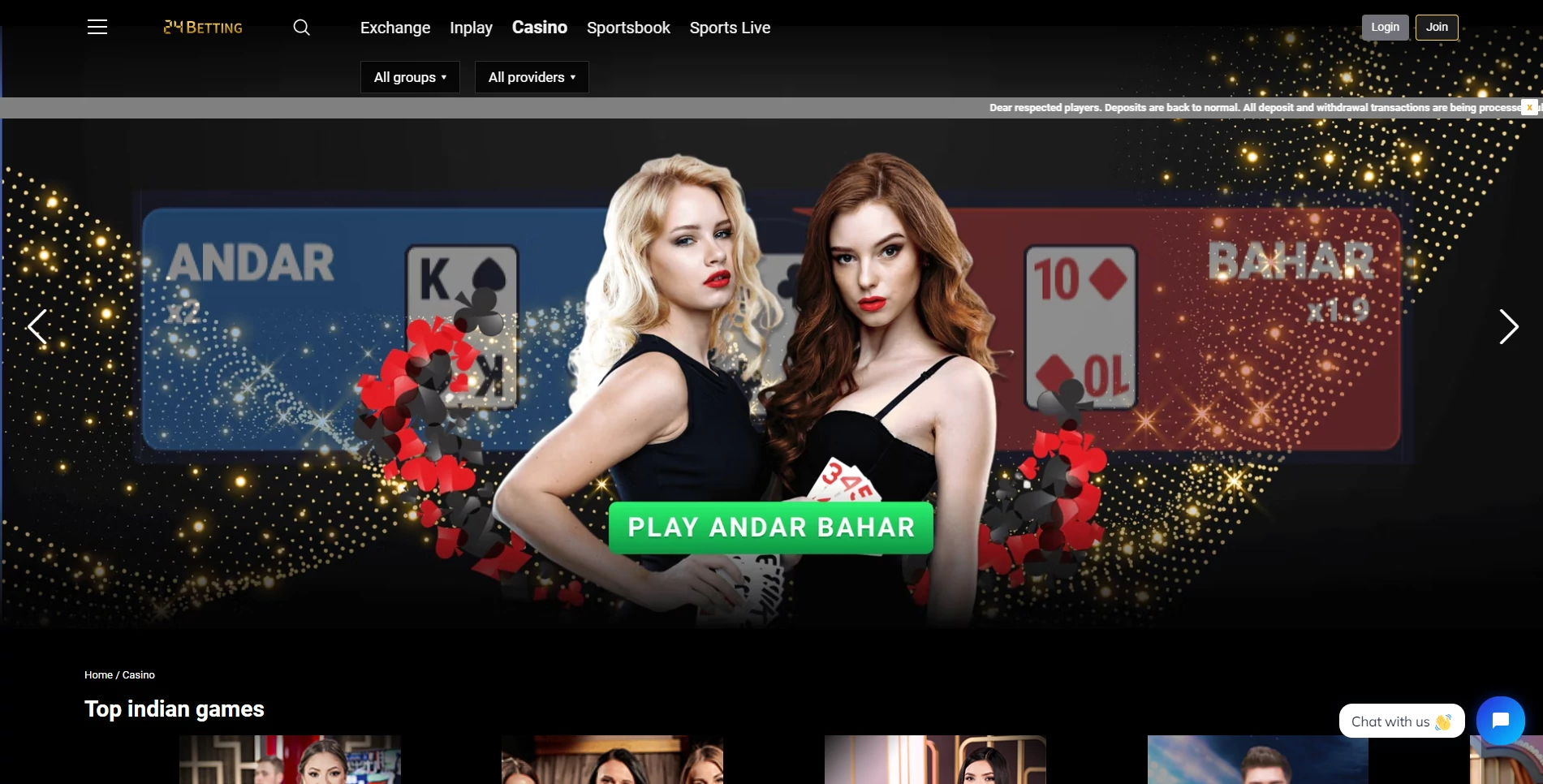 24betting Homepage